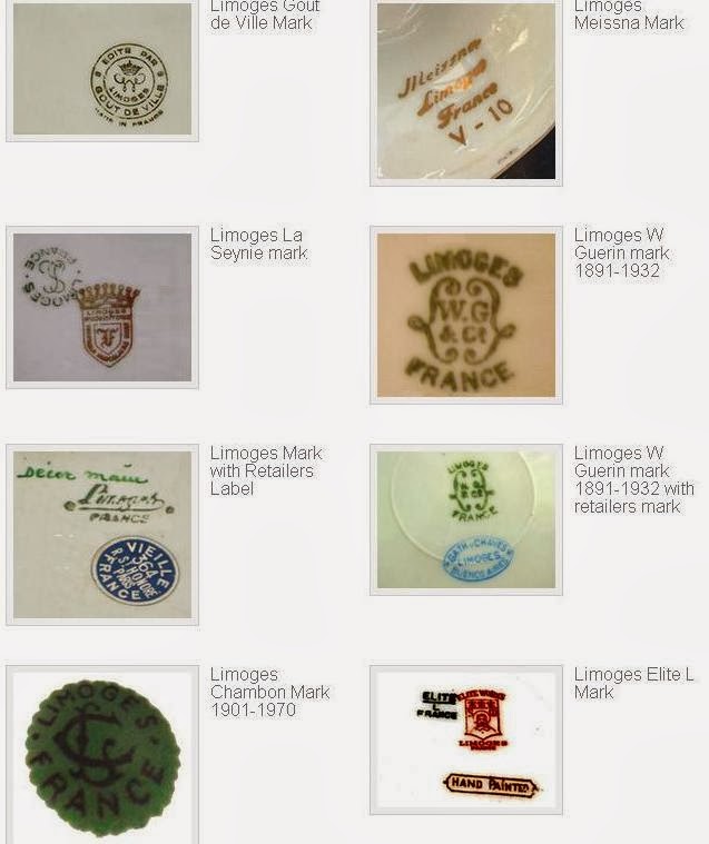 Limoges China Markings Porcelain Marks