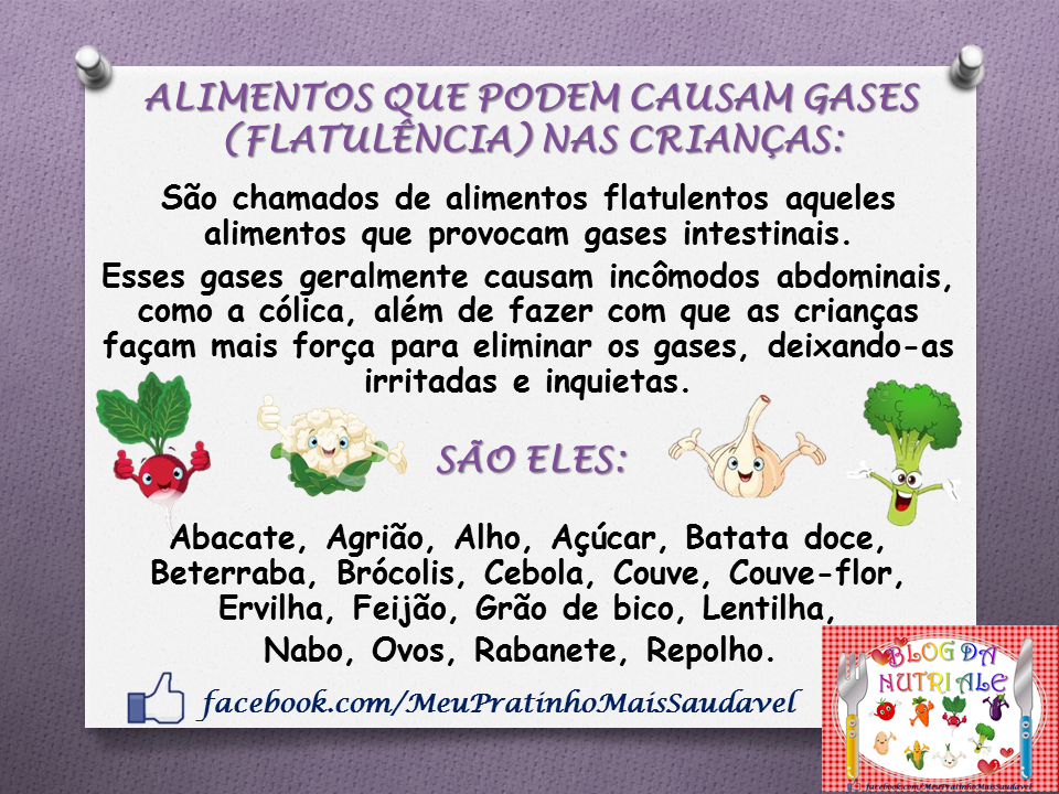 Quais os alimentos que causam gases