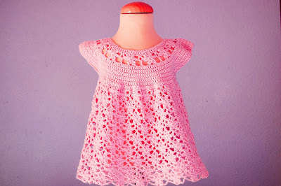 1 - Crochet Imagen Vestido rosa a crochet y ganchillo Majovel Crochet