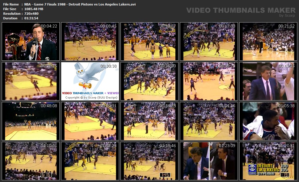 NBA Classic Games: NBA Finals 1988 Lakers- Pistons