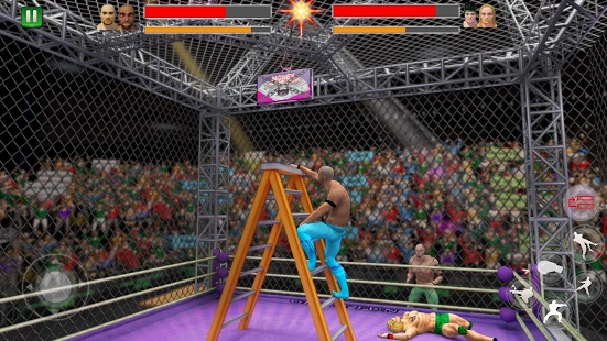 Cage Wrestling Revolution Ladder Match Fighting MOD APK