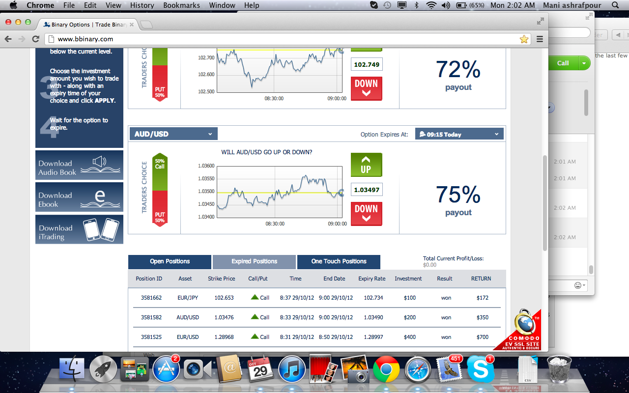 Binary options skype