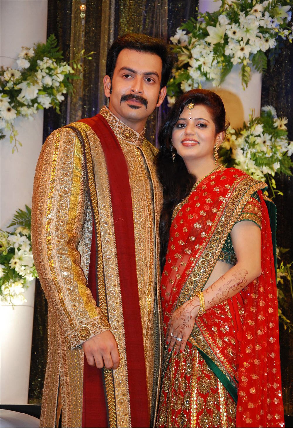 Prithviraj Wedding Reception and Marriage Reception Stills