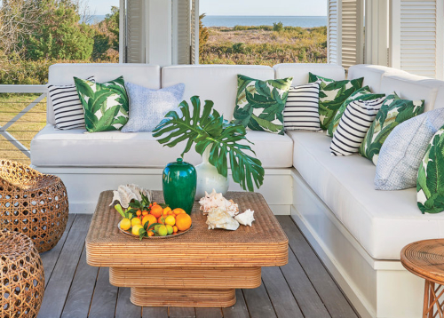 Southern Tropical Island Style Simple Porch Furnishings and Decor