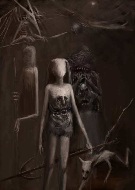 A mistura de HR Giger e HP Lovecraft nas sombrias ilustrações de terror de Delic Saike Delic Saike deviantart artstation arte ilustrações sombrias terror infernal hp lovecraft hr giger