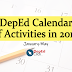 DepEd Calendar of Activities in 2019