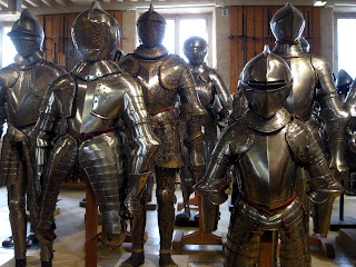 Suits of armour at Hotel des Invalides, Paris