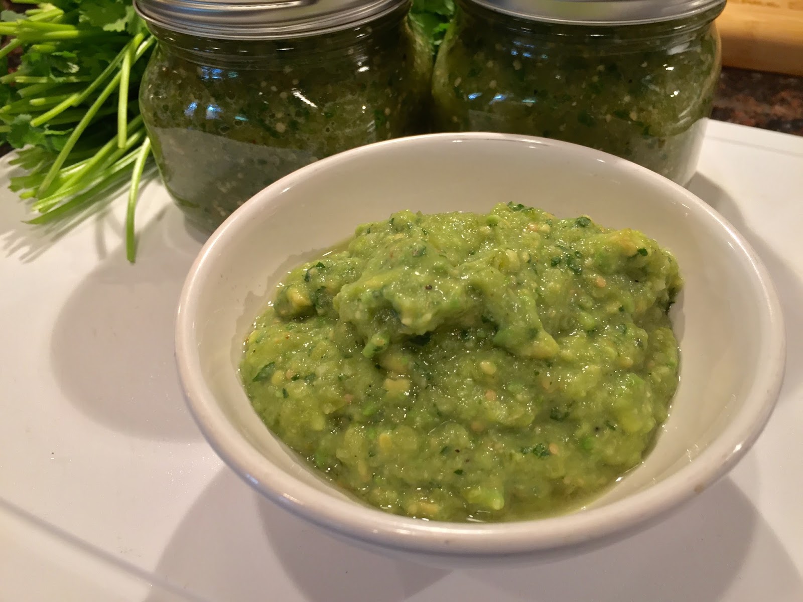 My Cocina, My Kitchen Salsa Verde (Tomatillo Salsa)