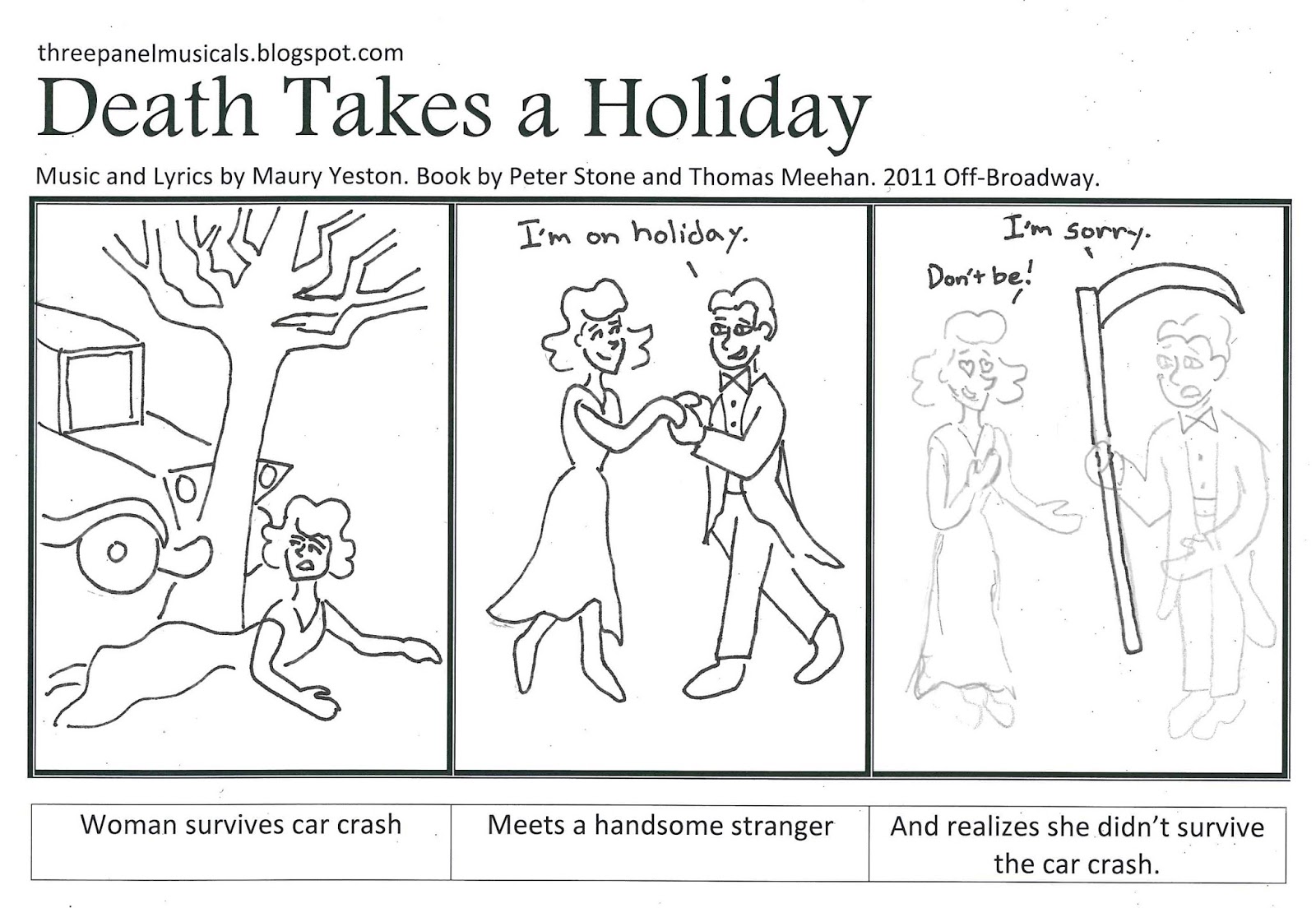 Three Panel Musicals: Death Takes a Holiday Three Panel Musicals: Death Takes a Holiday
