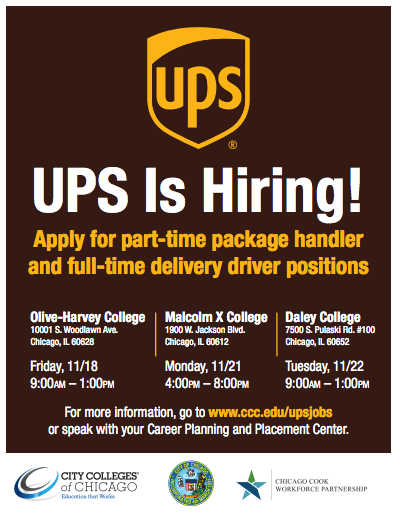 Southwest Chicago Post Ups Hiring Fair Set For Daley College