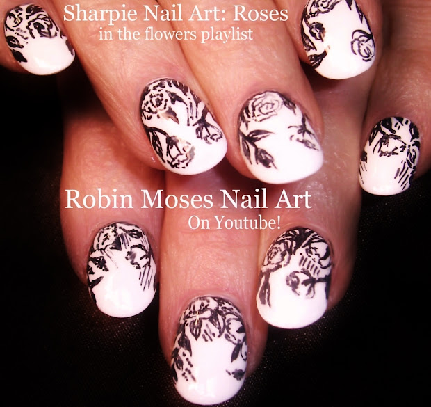 robin moses nail art rosegold
