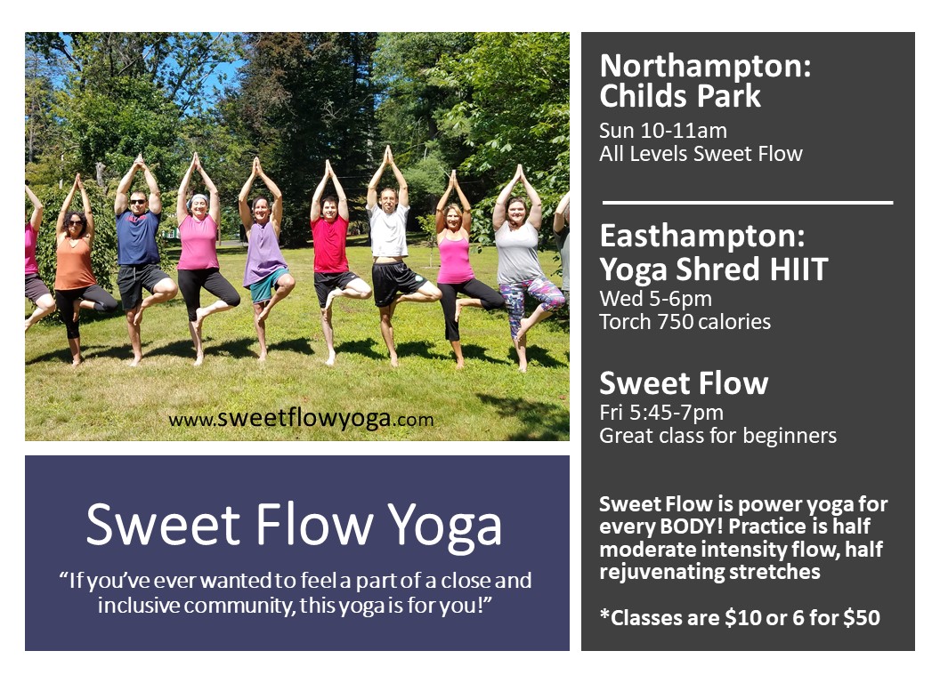 Sweet Flow Yoga Summer Yoga in Northampton and Easthampton!