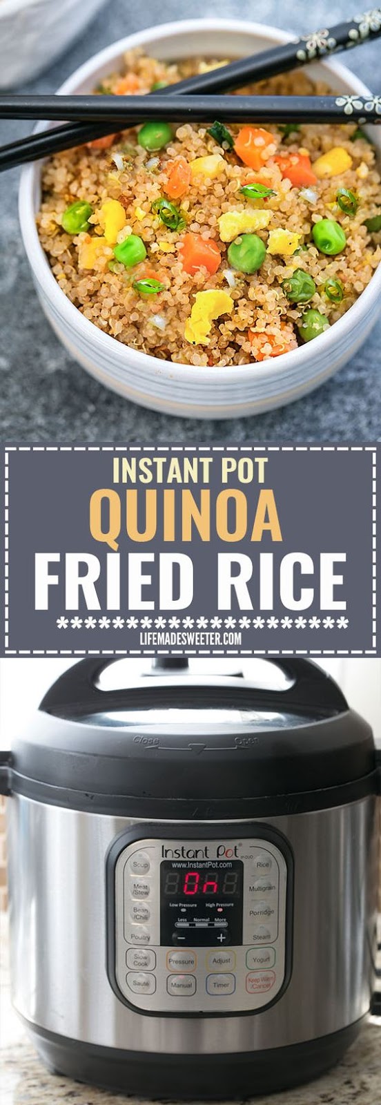 INSTANT POT QUINOA FRIED RICE POT