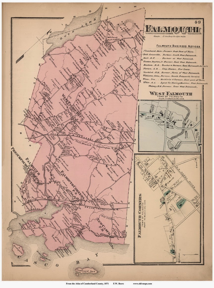 All About Falmouth Maine A brief Falmouth Maine history from 1718 to