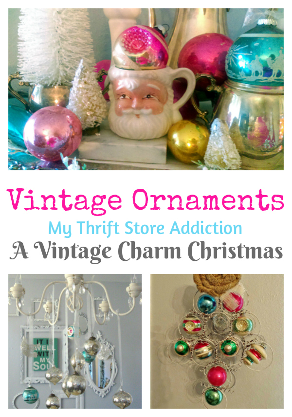 Vintage ornament vignettes