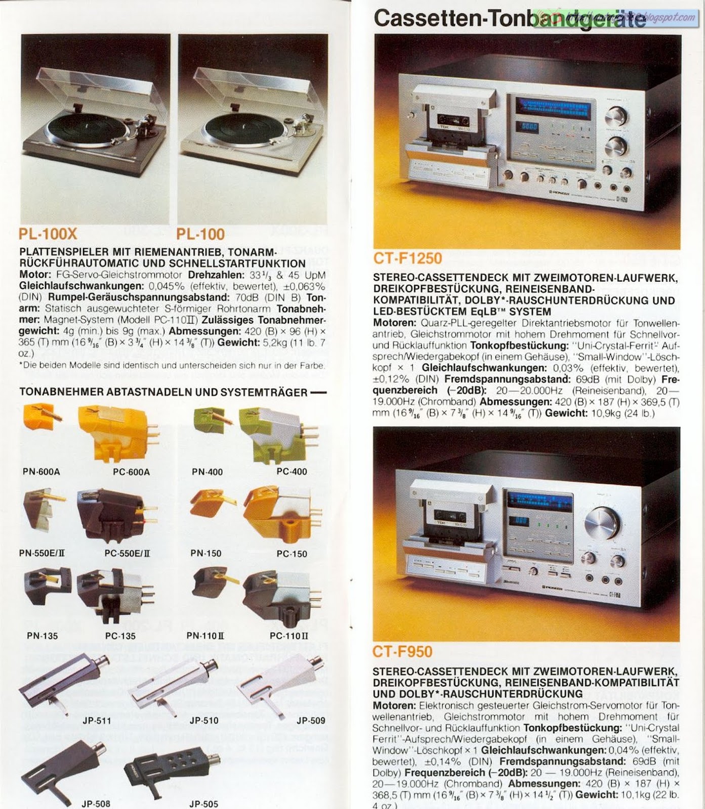 Vintage 70 80 Pioneer 43 Catálogo 1980