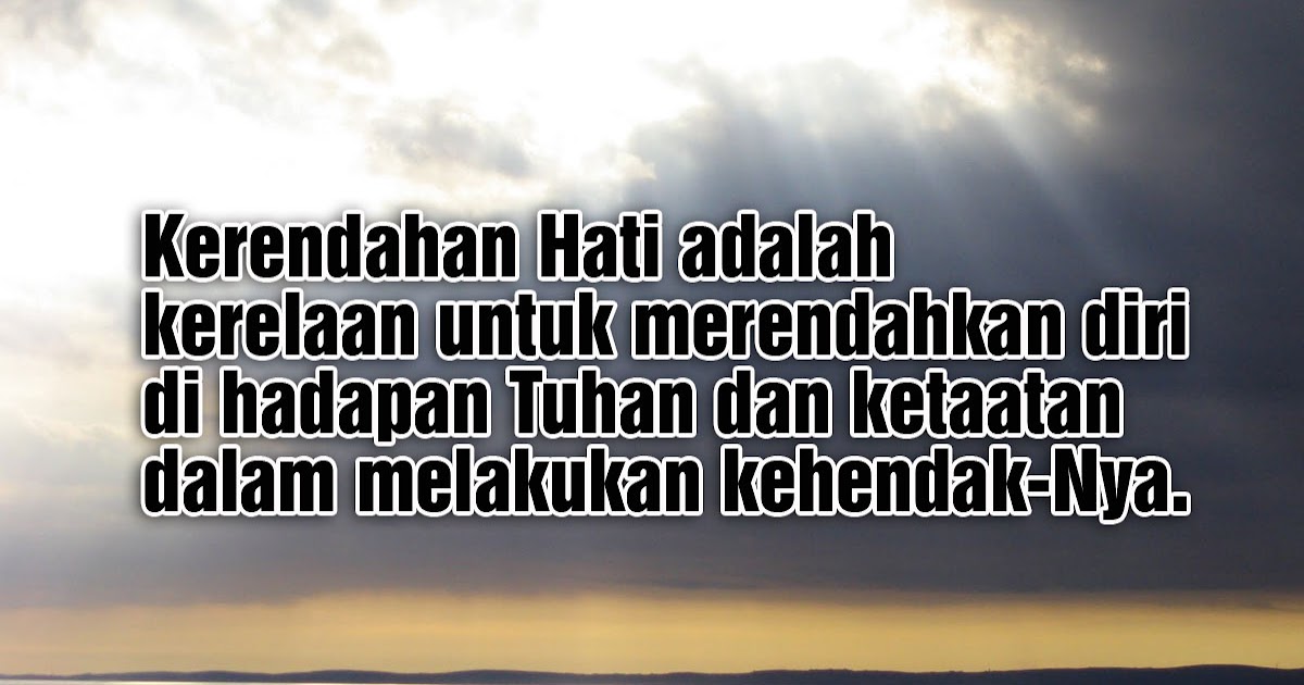 Renungan Rohani Katolik Sikap Rendah Hati
