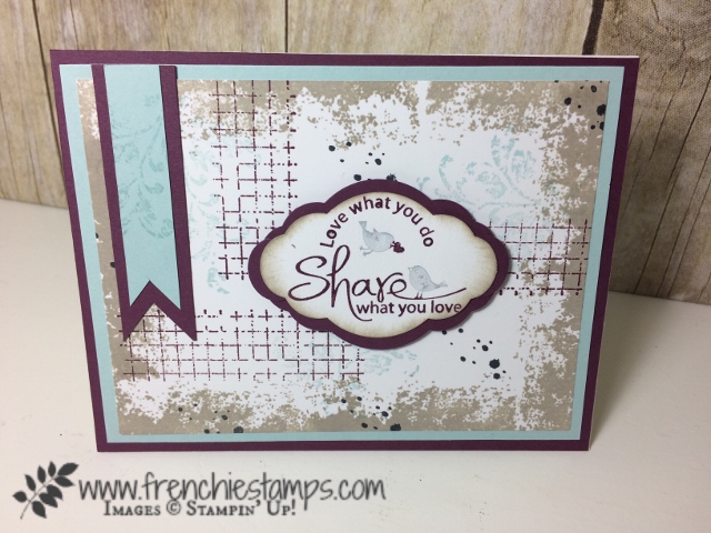 Pretty Label, Timeless Textures, Stampin'Up!, Frenchiestamps,
