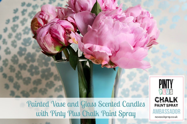Pinty Plus Chalk Paint Spray from Novasol UK Vase and Candle Holders