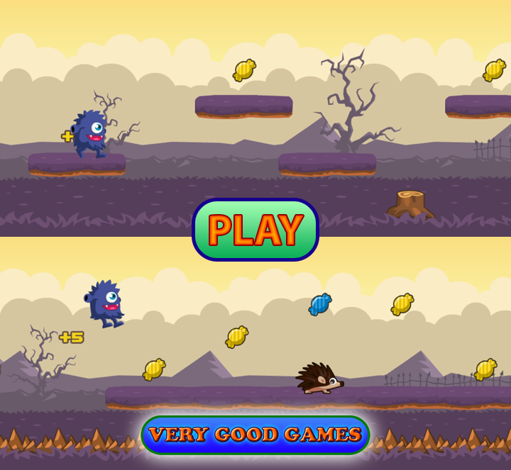 Play free Halloween game Sweets Monster on computers, tablets, or smartphones
