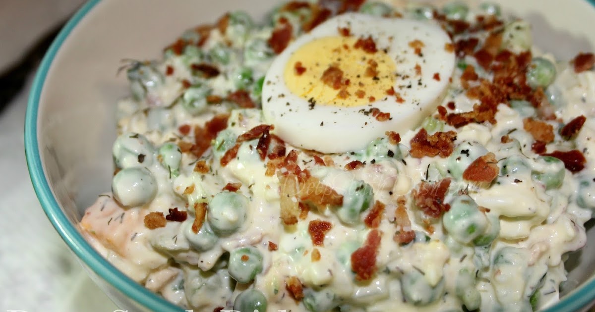 Deep South Dish Old Fashioned Cold English Pea Salad