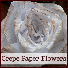 crepe paper flower decoration