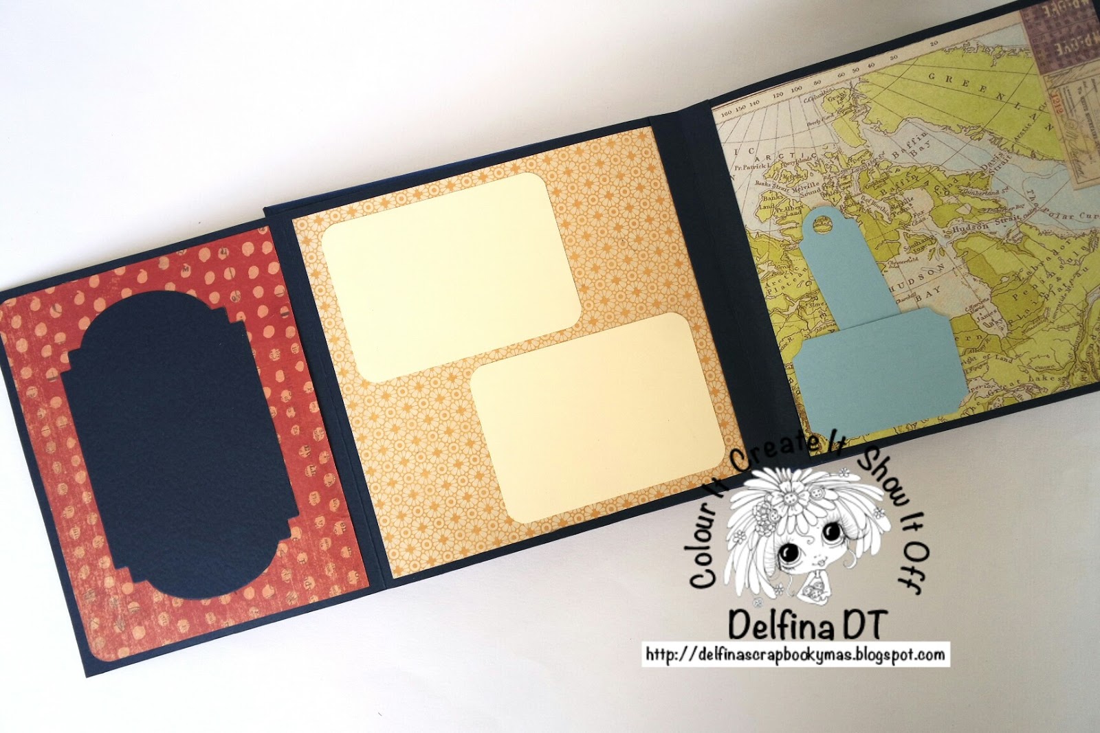 Delfina scrapbook y más... MINI ALBUM RETRO My Besties