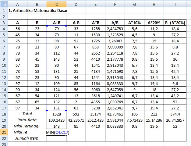 Aku Berbagi Soal Dan Latihan Ms Excel
