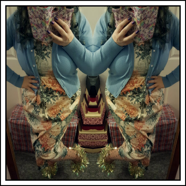 ootd asos floral wiggle dress, hell bunny noelle cardigan, tinsel shoes ootd asos floral wiggle dress, hell bunny noelle cardigan, tinsel shoes