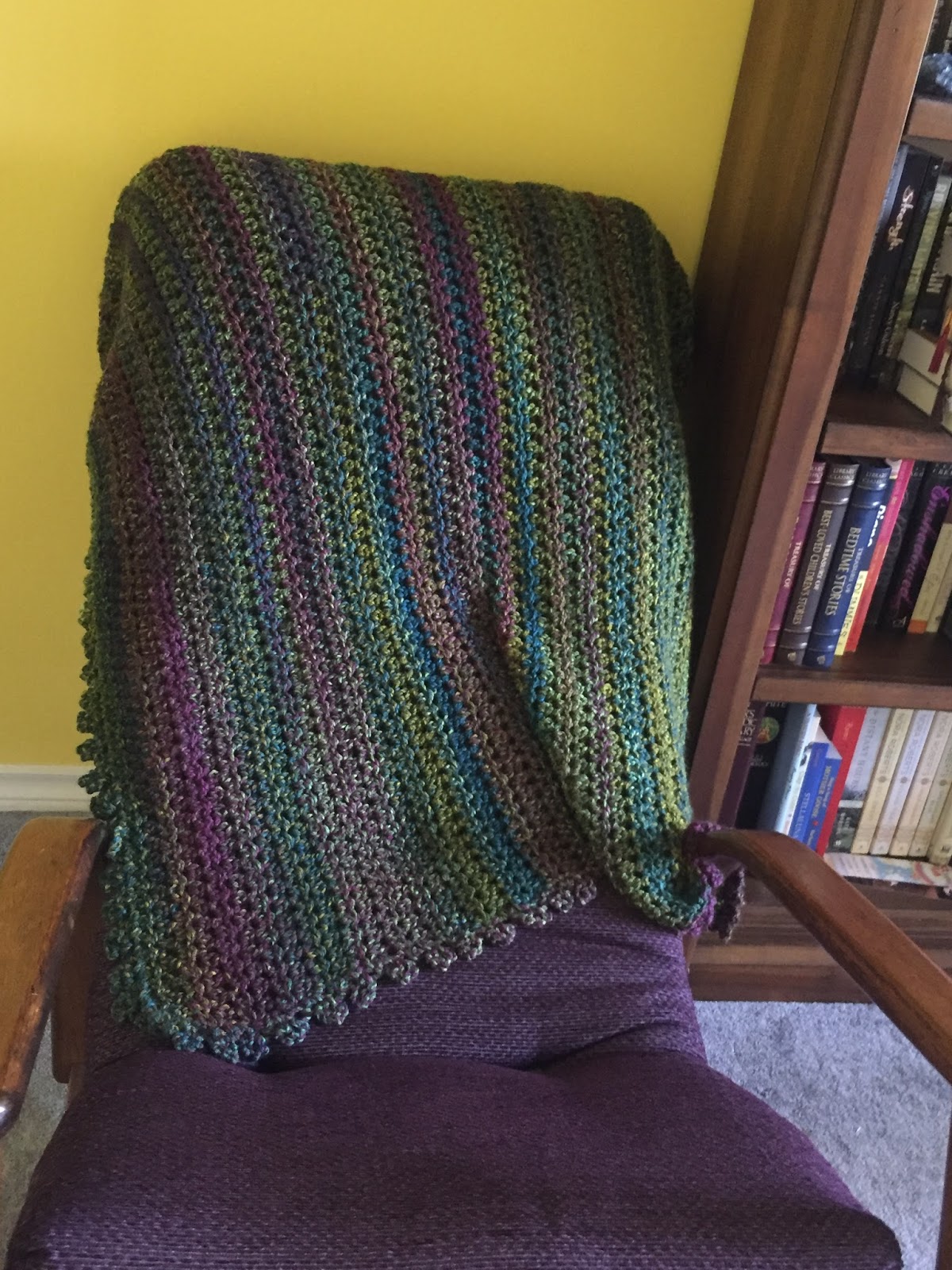 Pretty In Crochet Half Double Crochet Lap Blanket