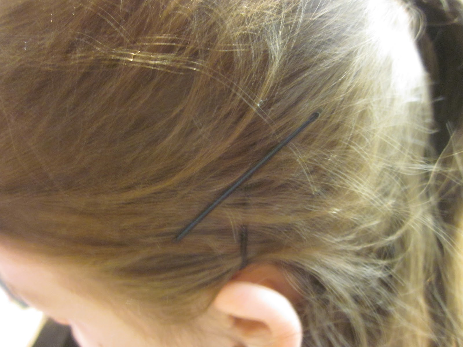 Pintresting Challenge Keeping a bobby pin in place