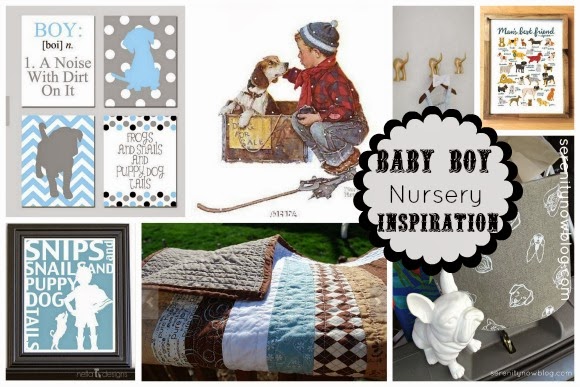 Baby Boy Nursery Inspiration (Puppy Dogs), from Serenity Now