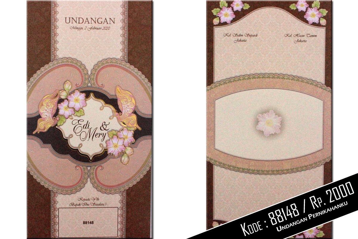 Undangan Pernikahan | Kode : 88148 | Undangan Pernikahan Pengantin