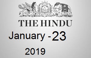 The Hindu Newspaper Today 23 January 2019 Download PDF