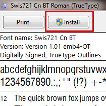 Cara Cepat Instal font pada windows 7 