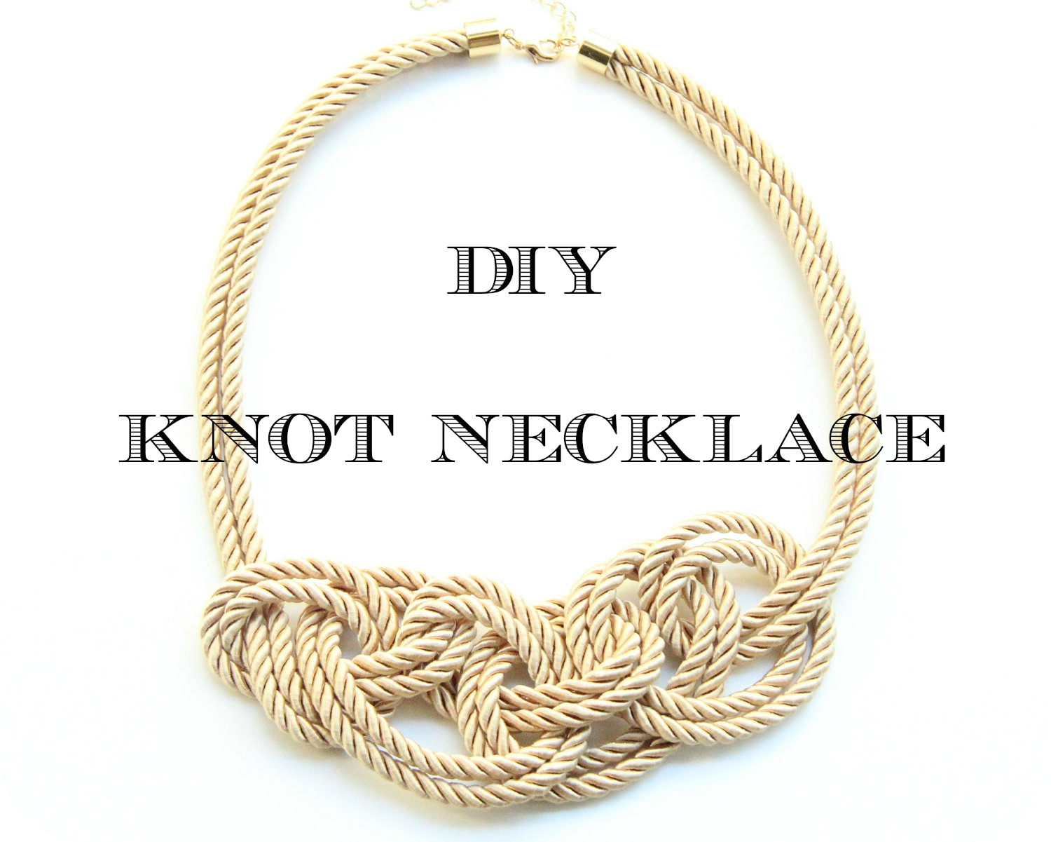de Iaies?! DIY Knot necklace