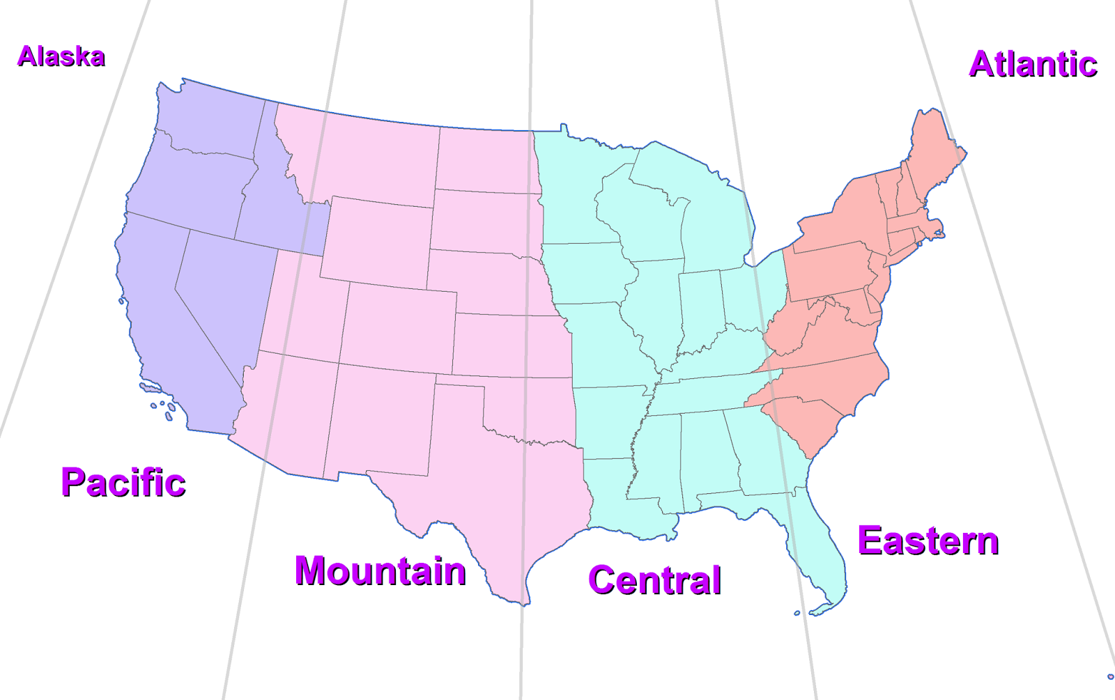 How come everything in the US is referenced with either EST or PST time  zone-wise? - Quora