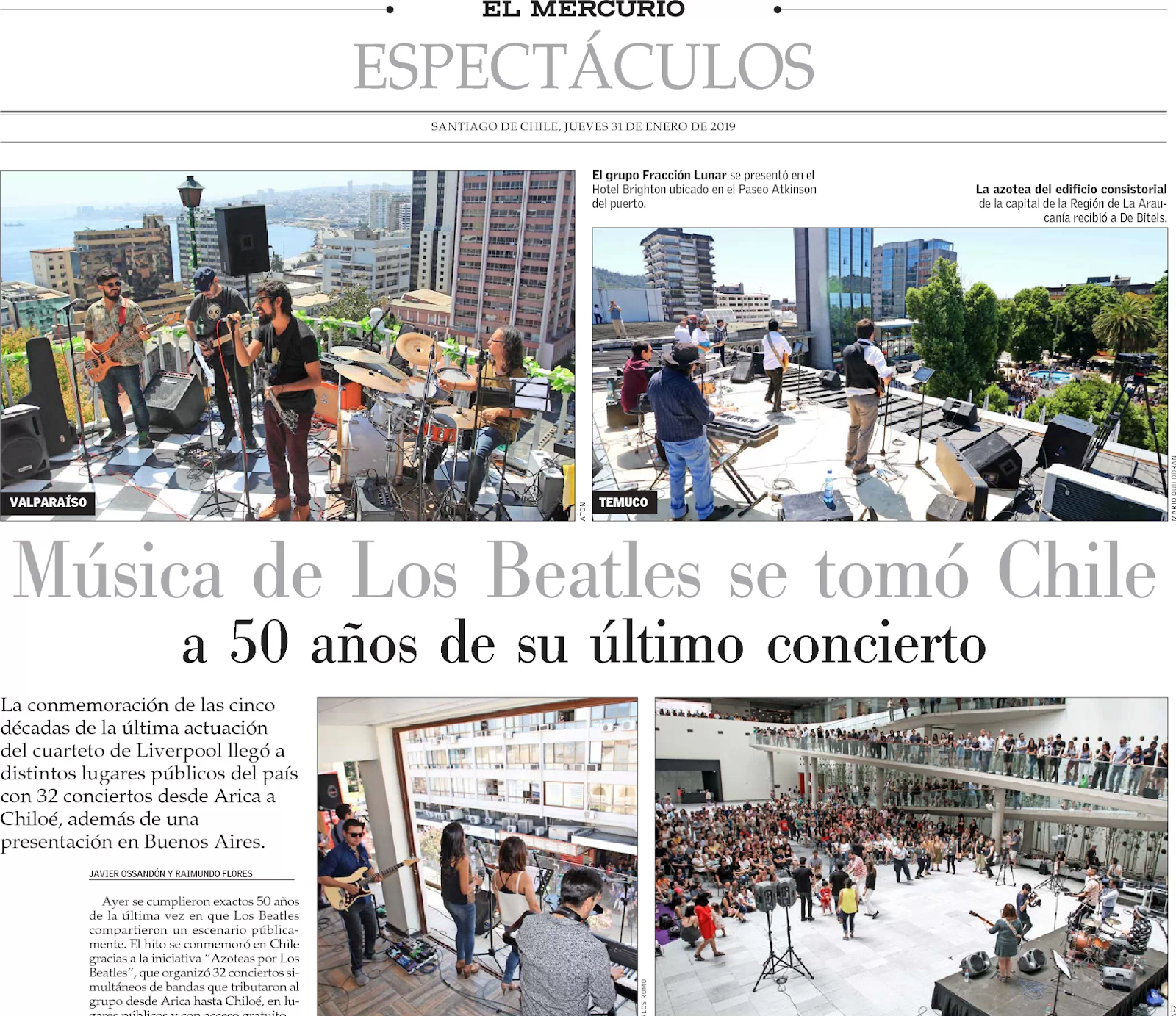 Purochile Musica De Los Beatles Se Tomo Chile A 50 Anos De Su Ultimo Concierto purochile musica de los beatles se