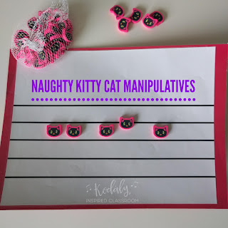 Naughty Kitty Cat Melodic Writing - Halloween Music Manipulatives - These manipulatives are perfect for elementary music class around Halloween! Practice steady beat, rhythm, and solfege reading and writing. - Kodaly Inspired Classroom 