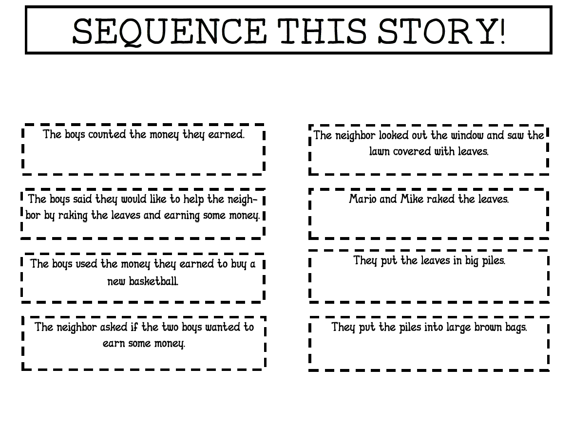 Jennifer's Teaching Tools: Sequence This Story!