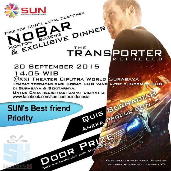 Kuis Sun Indonesia Berhadiah Nobar The Transporter Refueled
