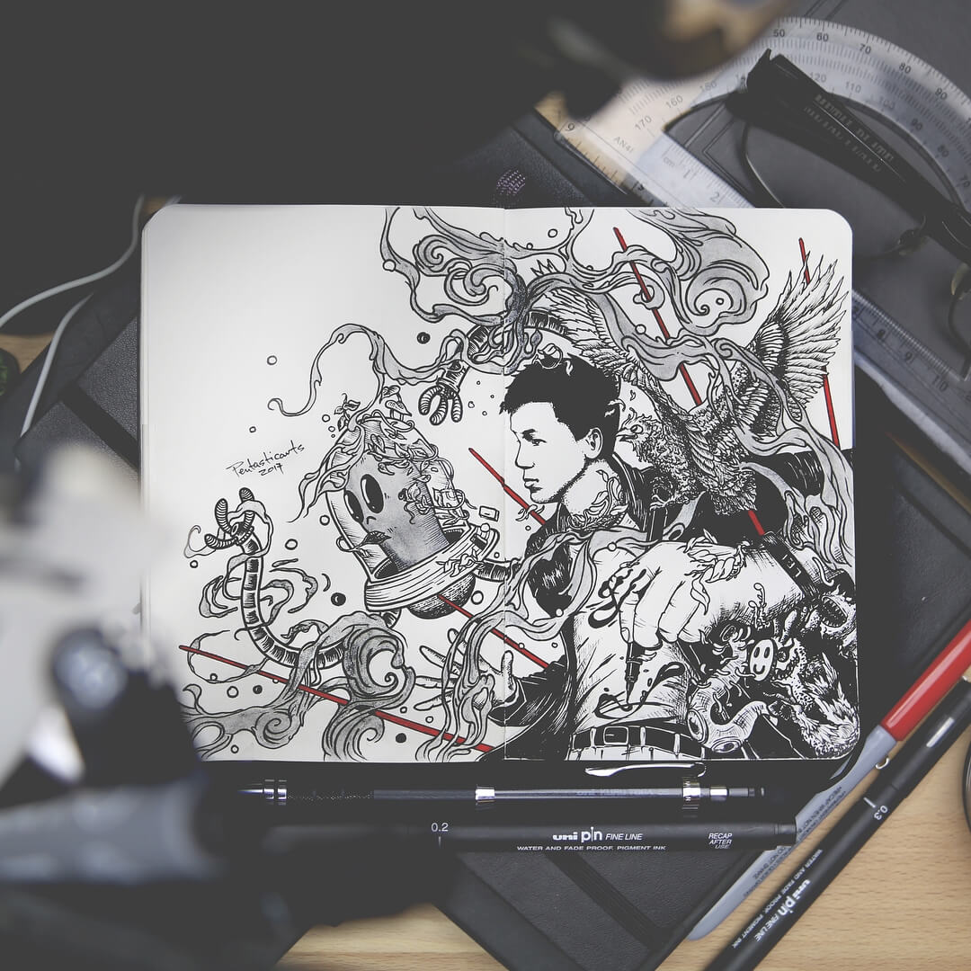 02-Arttrade-Joseph-Catimbang-Detailed-Black-and-White-Ink-Drawings-www-designstack-co