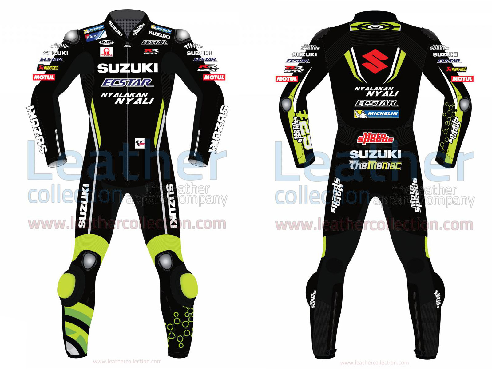 Andrea Iannone Suzuki MotoGP 2018 Leather Suit Black Racing Duke