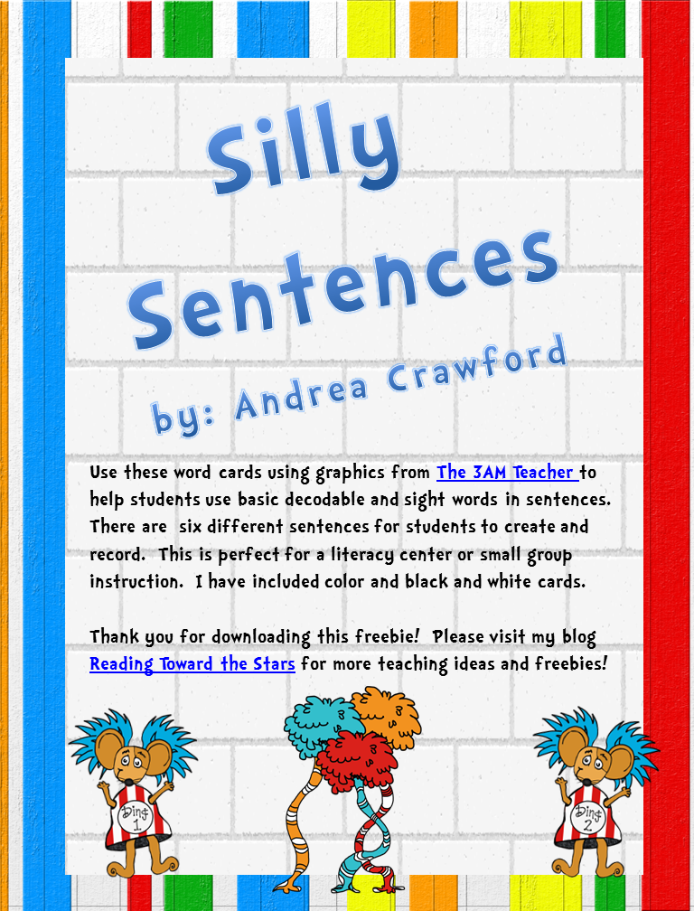 Absurd Sentences Worksheets