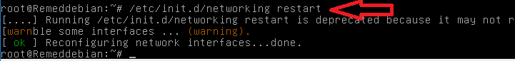 Ping Network Debian\. Etc init