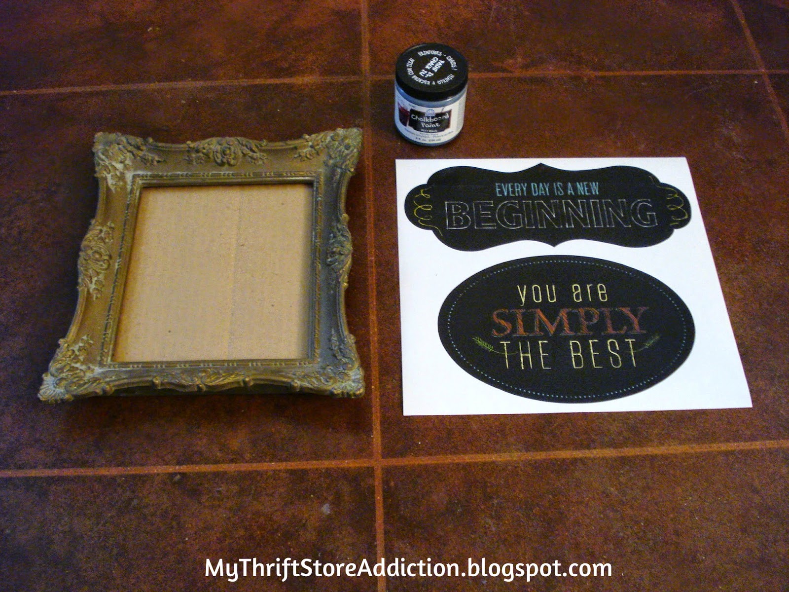 Use a thrift store frame and chalkboard decals to create a Pier One knock off faux chalkboard: mythriftstoreaddiction.blogspot.com Pier One knock off chalkboard