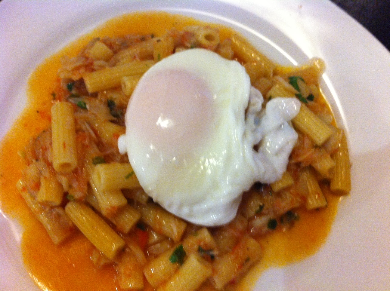 Dad's Kitchen Massada de Bacalhau com ovo escalfado Codfish pasta with poached egg