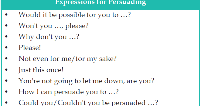 Persuading Membujuk Seseorang Kursus Inggris Persuading Membujuk Seseorang Kursus Inggris
