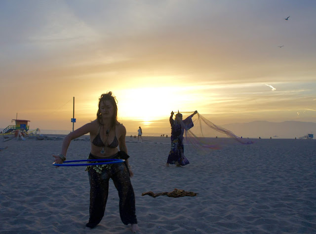 Danielle and Steve at the Venice Beach Drum Circle by Omar Cherif — 15 April 2018