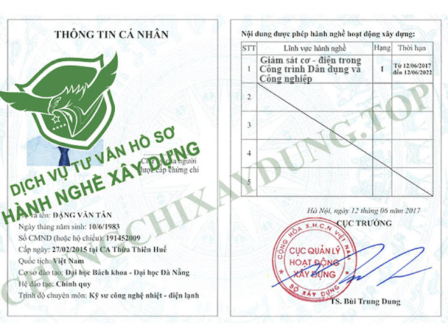 chung chi hanh nghe giam sat co dien cong trinh dan dung cong nghiep